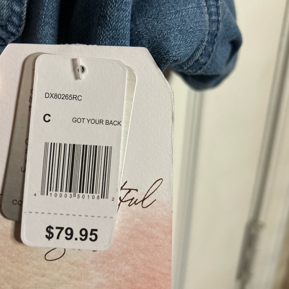 A Beautiful Soul stretch waist denim romper size 3X. - Picture 5 of 7